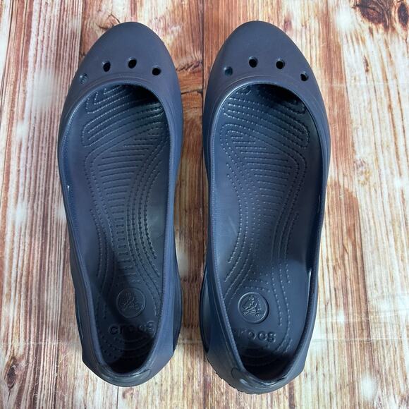 Crocs KADEE Womens Size 11 Blue Slingback Sandals Shoes Ballet Flats Loafers - Picture 5 of 10